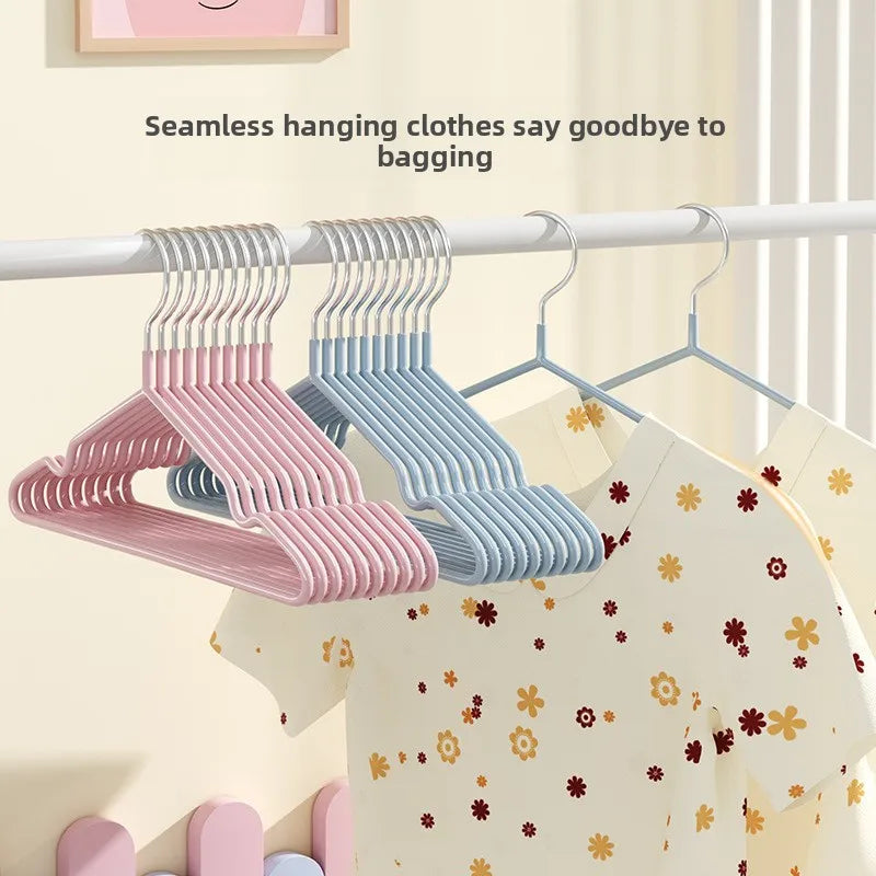 Rubber Coated Kids Hanger Non-slip PVC Metal Infant Clothes Home