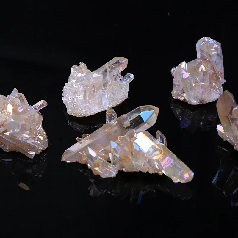 Angel Aura Crystal Cluster – Natural Quartz Home Décor