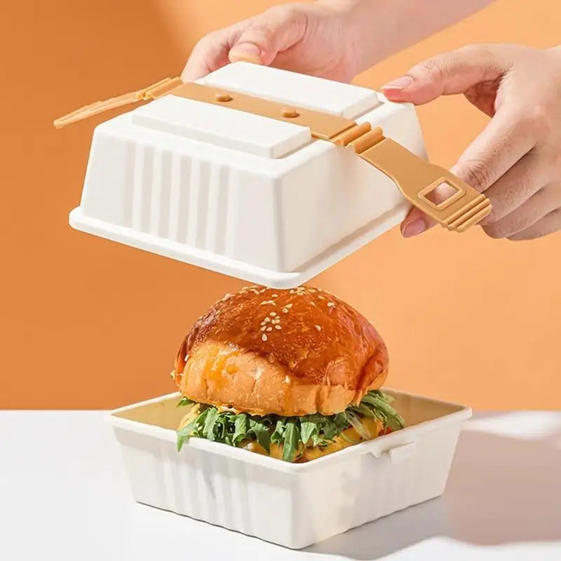 Sandwich Bento Box with Strap – Portable Lunch Container