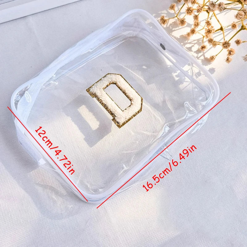 Personalized Embroidered Transparent Makeup Bag | Teacher Gift