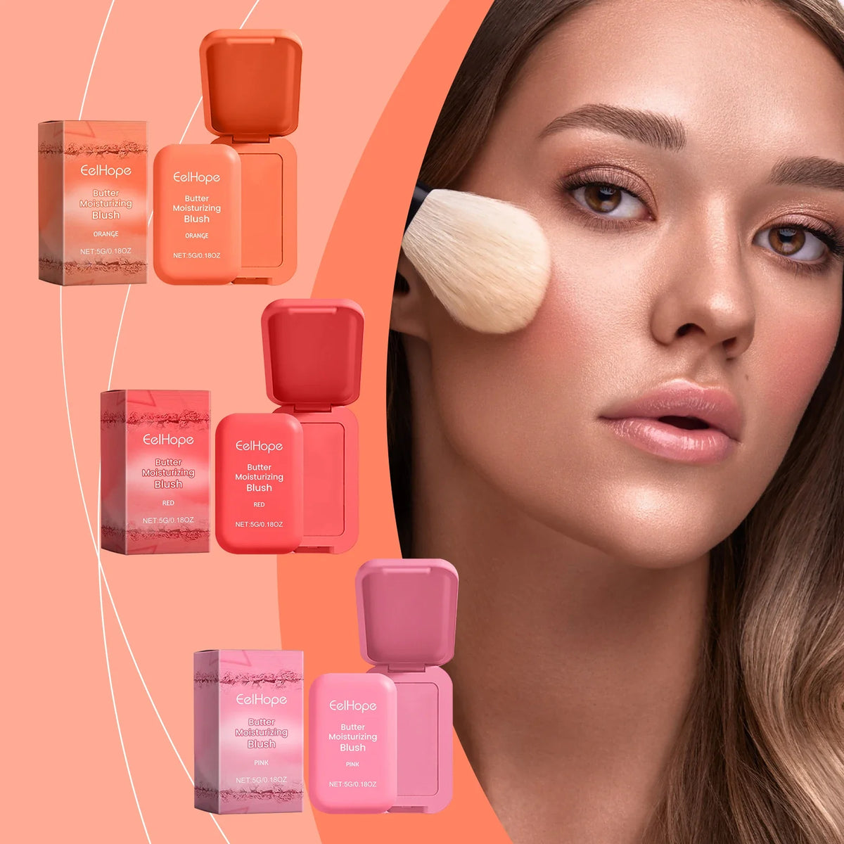 Eelhope Butter Cream Blush – Long-Lasting Blendable Cheek Color