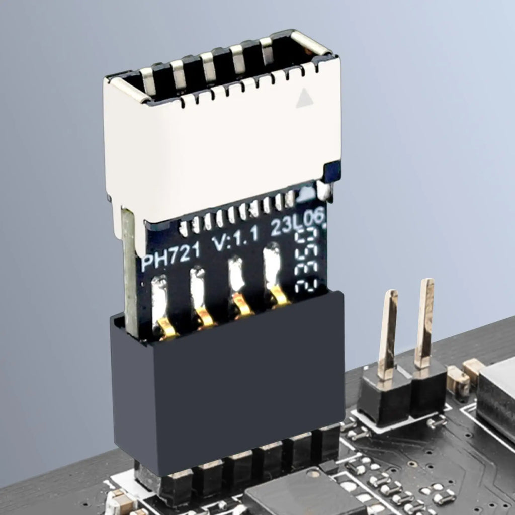 Motherboard USB2 0 9Pin TYPE-E Female Adapter Plug Play TYPE-C Socket