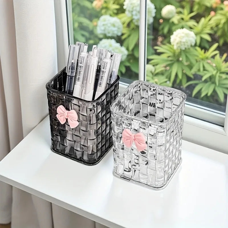 Cosmetic & Desk Organizer Set – Makeup Brush & Pen Holder