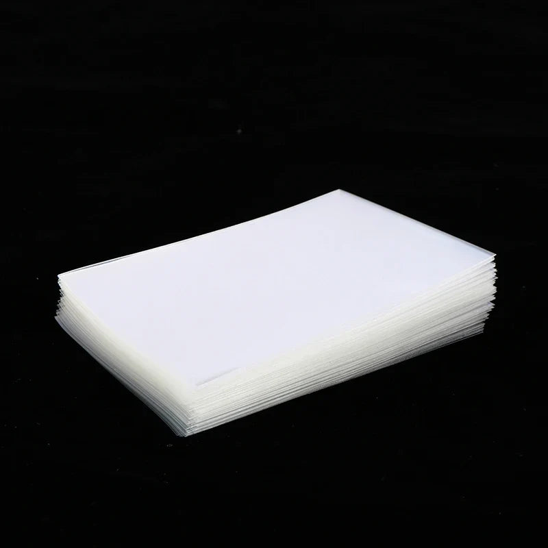 100 PCS Transparent Card Sleeves 9×6cm | PVC Card Protectors