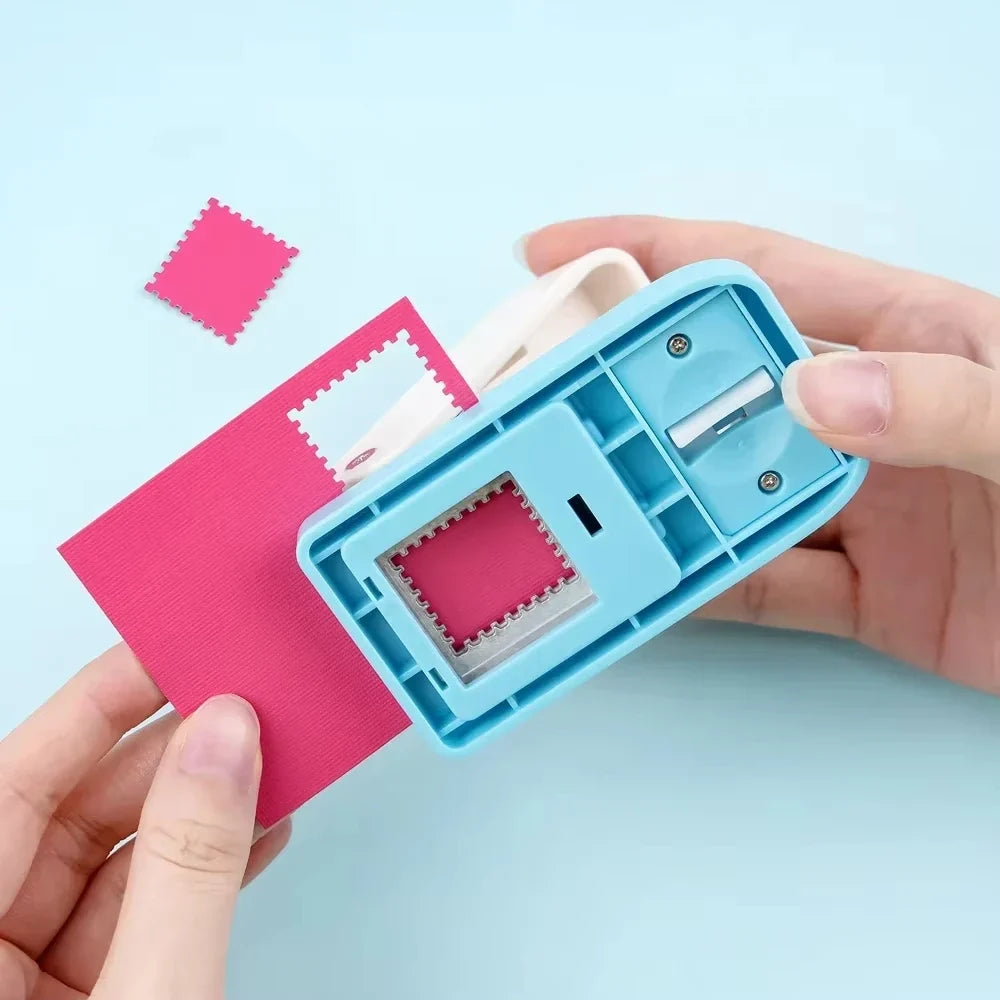 Rectangle Postage Stamp Craft Punch – Lever Action Paper Puncher