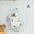 Cute Cartoon Dog Coral Fleece Hand Towel – Kitchen & Bathroom