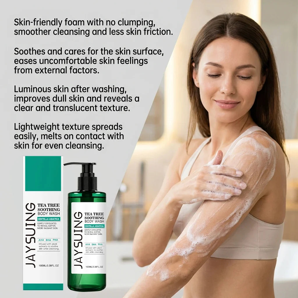 Tea Tree Body Wash – AHA BHA Exfoliating Shower Gel