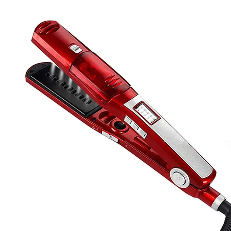 Ceramic Steam Hair Straightener | LED Fast Heat, 5 Temps