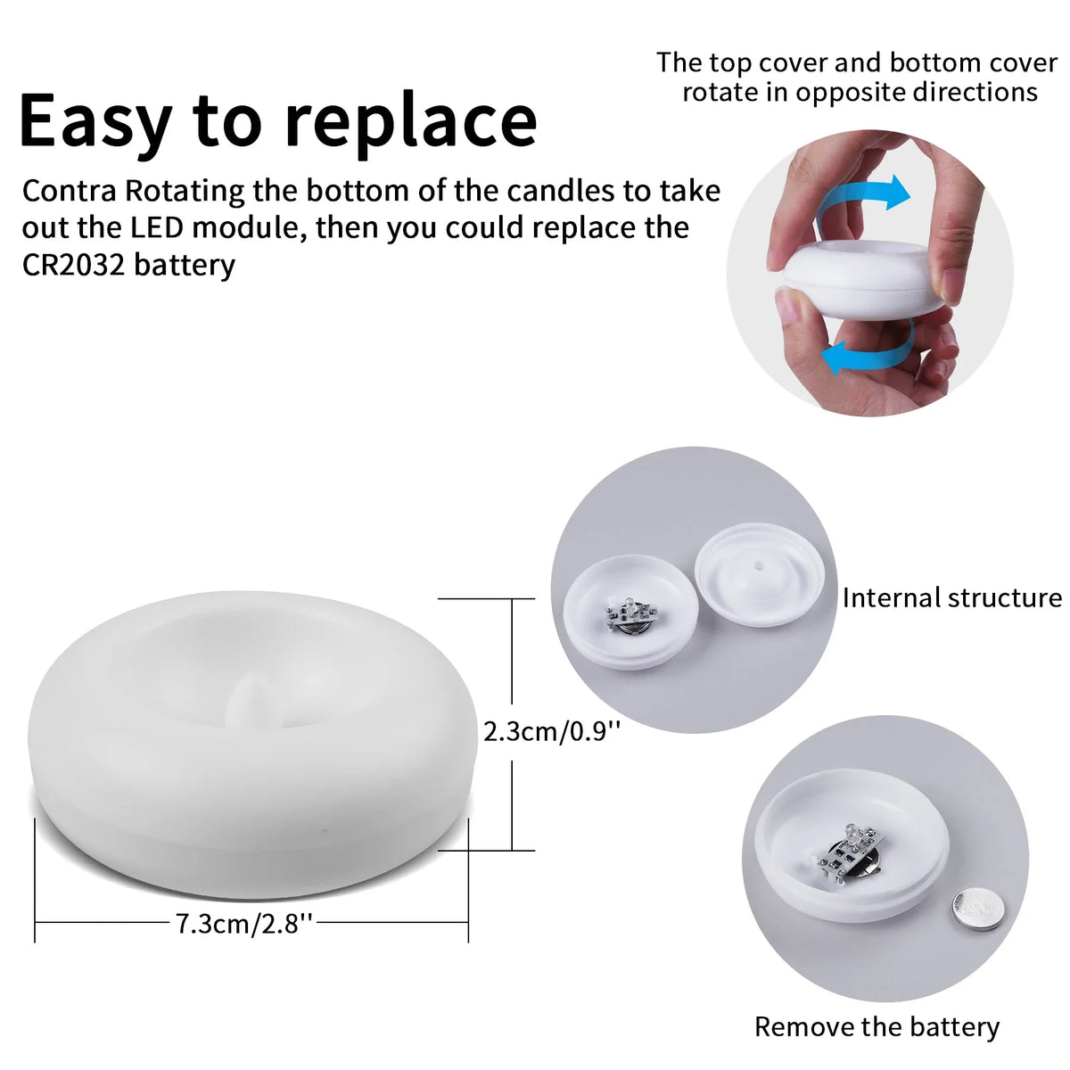 Floating Flameless LED Candles | Waterproof Pool Tealights 12/24 Pack