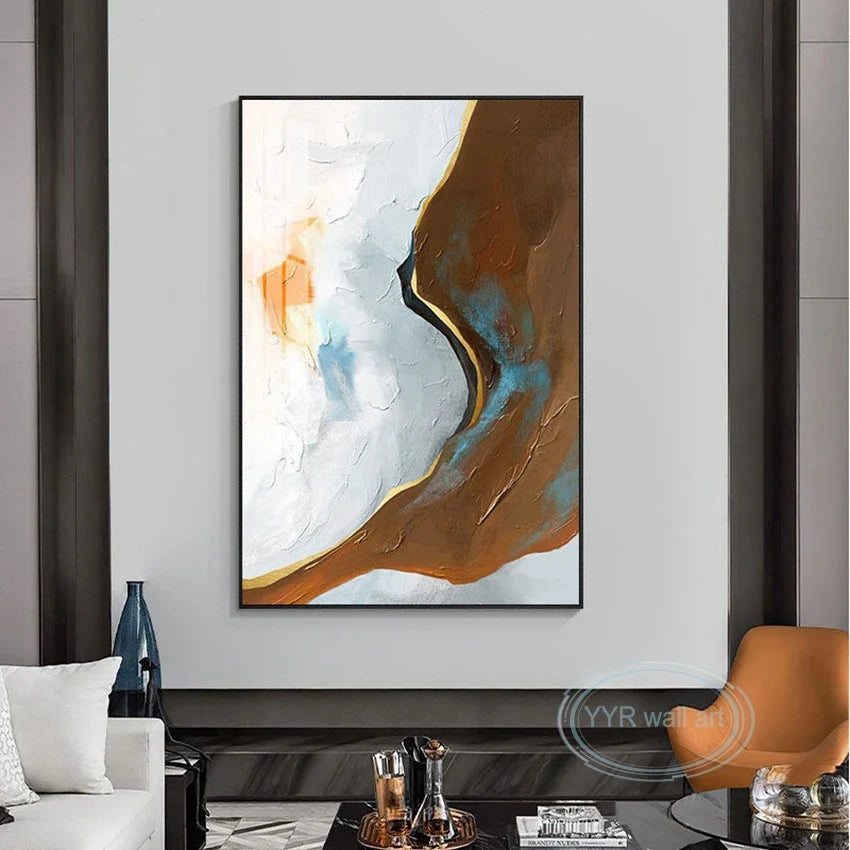 Hand-Painted Abstract Oil Painting on Canvas | Modern Wall Art