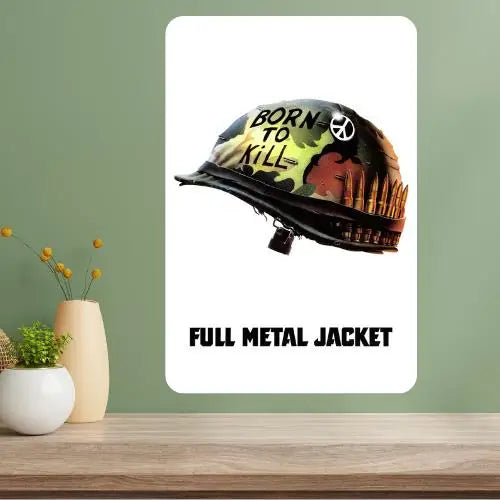 Full Metal Jacket Classic Movie Poster Aluminum Wall Sign