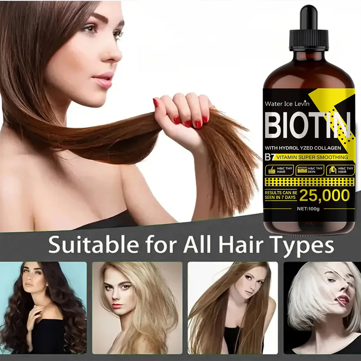 Biotin Hair Oil – Liquid Vitamins for Shine & Hair Care