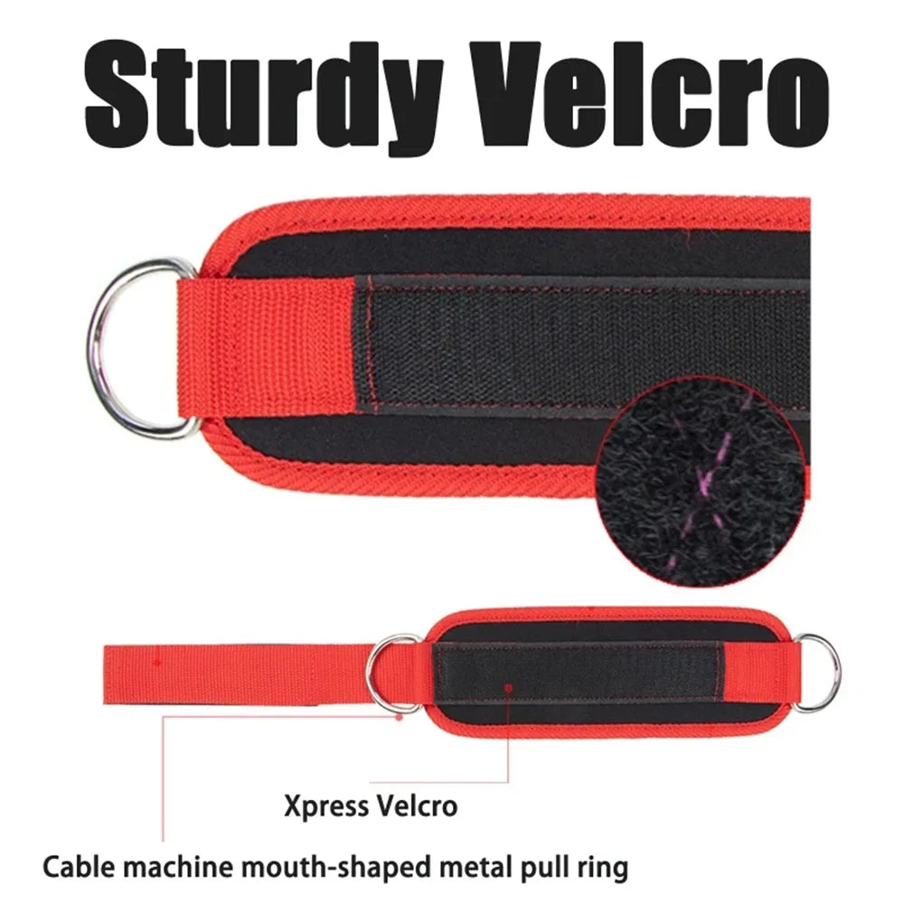 Neoprene Ankle Strap Cuff – D-Ring Cable Machine Gym Strap