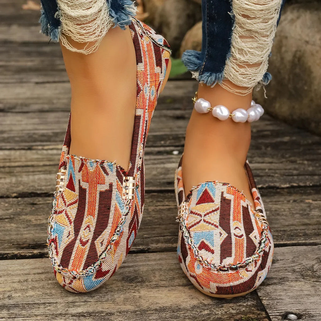 YBQJOO Women's Casual Flat Shoes – Round Toe Slip-On US 5–14