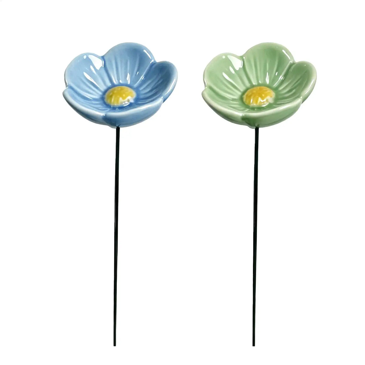Ceramic Bee Watering Station | Flower Garden Stake Décor