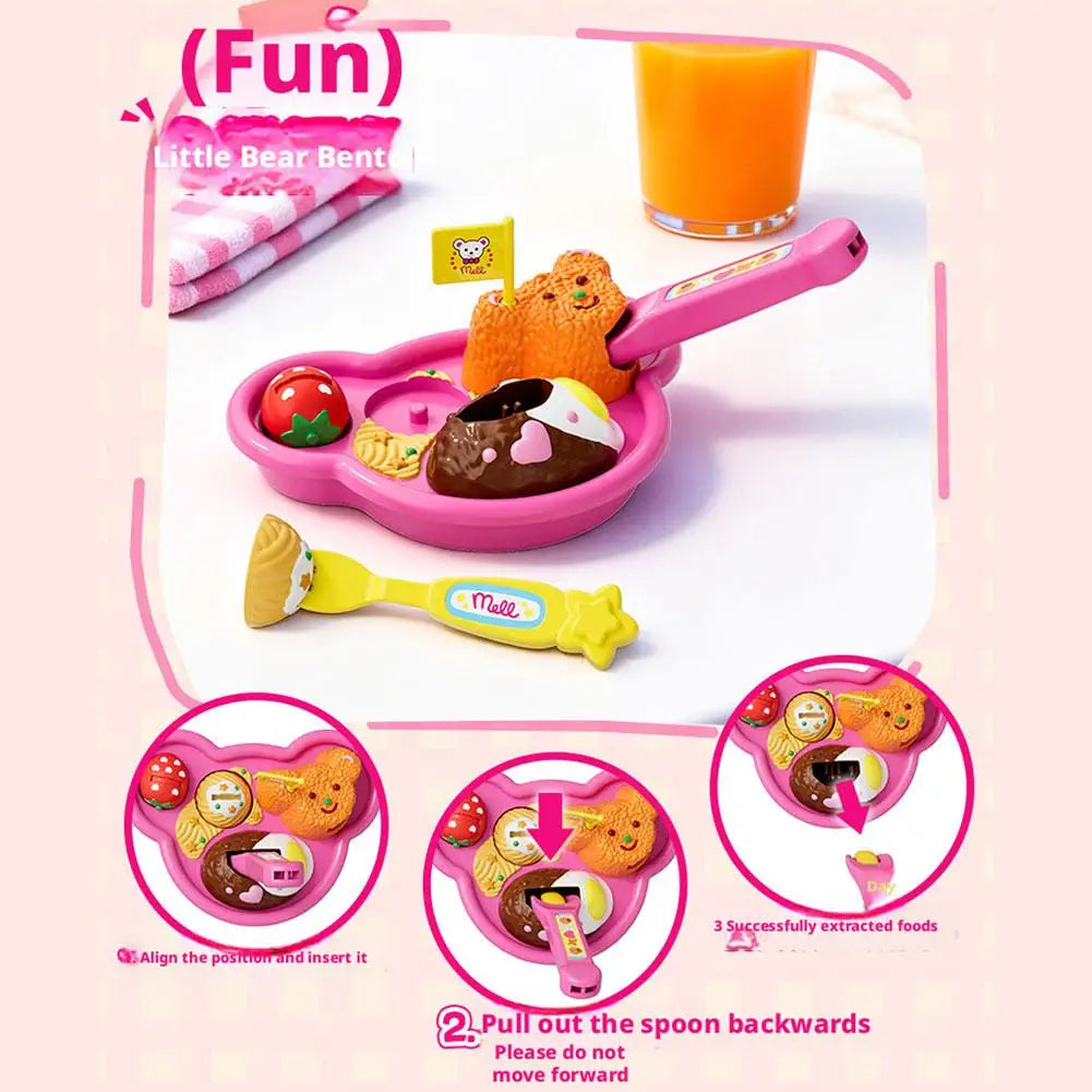 Rabbit Bento Food Feeding Toy Pudding Toys Early Education Playing
