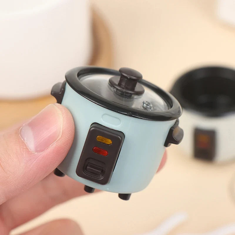 1:12 Dollhouse Miniature Rice Cooker with Spoon | Kitchen Set