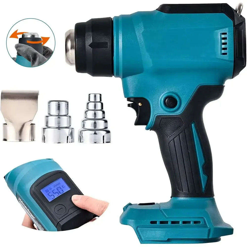 18V Cordless Heat Gun LED Display – Shrink Wrap & Soldering