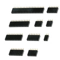 Lot Pitch 2 3 4 5 6 7 8 9 10 12 20 40 Pin Female Single Row Straight