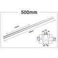 Aluminum T-Slot Track Rail 300–600mm | Woodworking Miter Jig