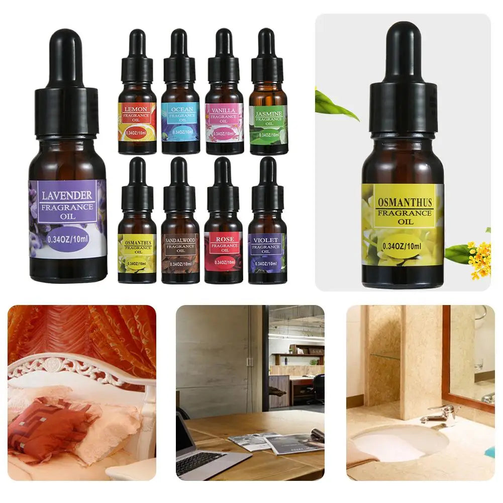 Car & Home Essential Oil Air Freshener Refill with Dropper 10ml