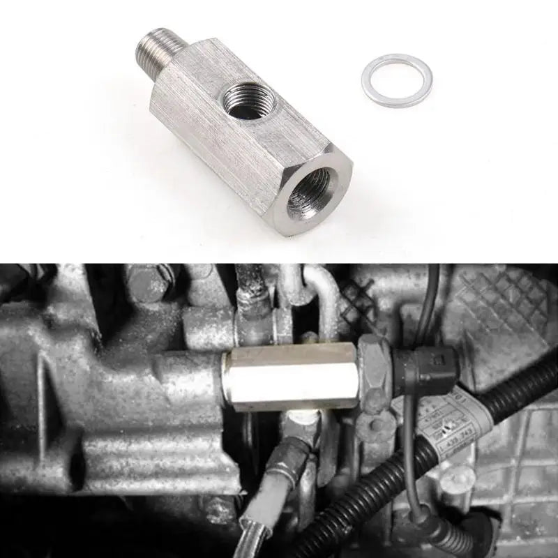 Oil Pressure Sensor Tee Adapter 1/8" NPT to M10/M12/M14