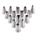 15-Piece Stainless Steel Piping Nozzles – Cake Decorating Tips Set
