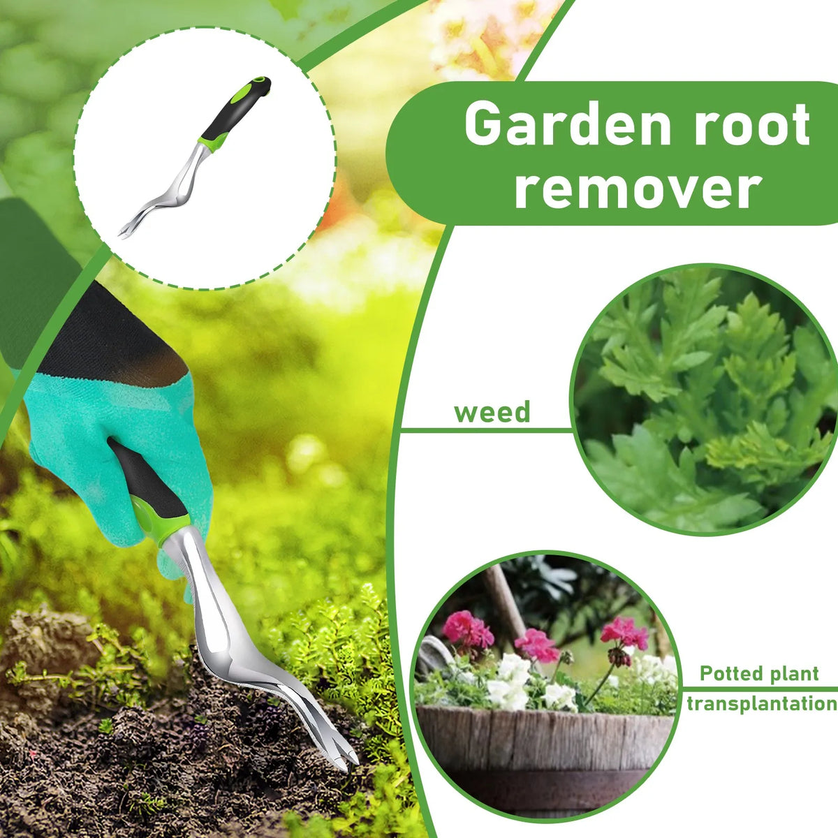 Hand Weeder Tool – Ergonomic Weed Puller & Root Digger