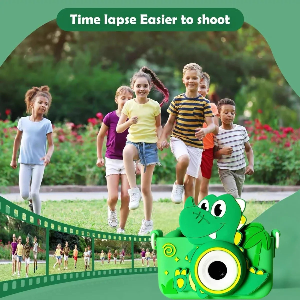 Kids Dual Lens 1080P HD Digital Camera + 128GB | Boys & Girls