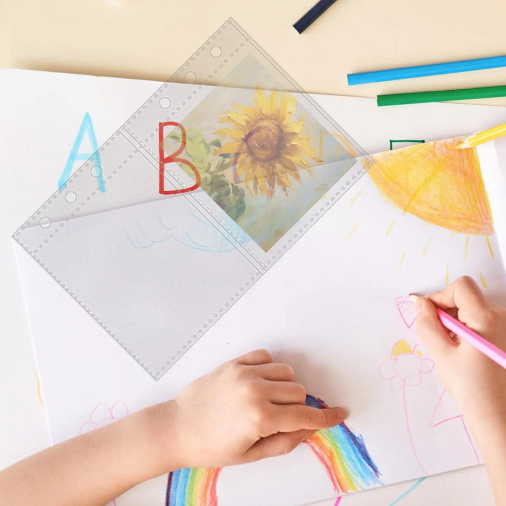 A6 Binder Replacement Card Pages Transparent Sticker Book Suitable