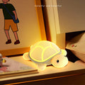 Turtle Silicone Night Light for Kids – USB Rechargeable LED Lamp