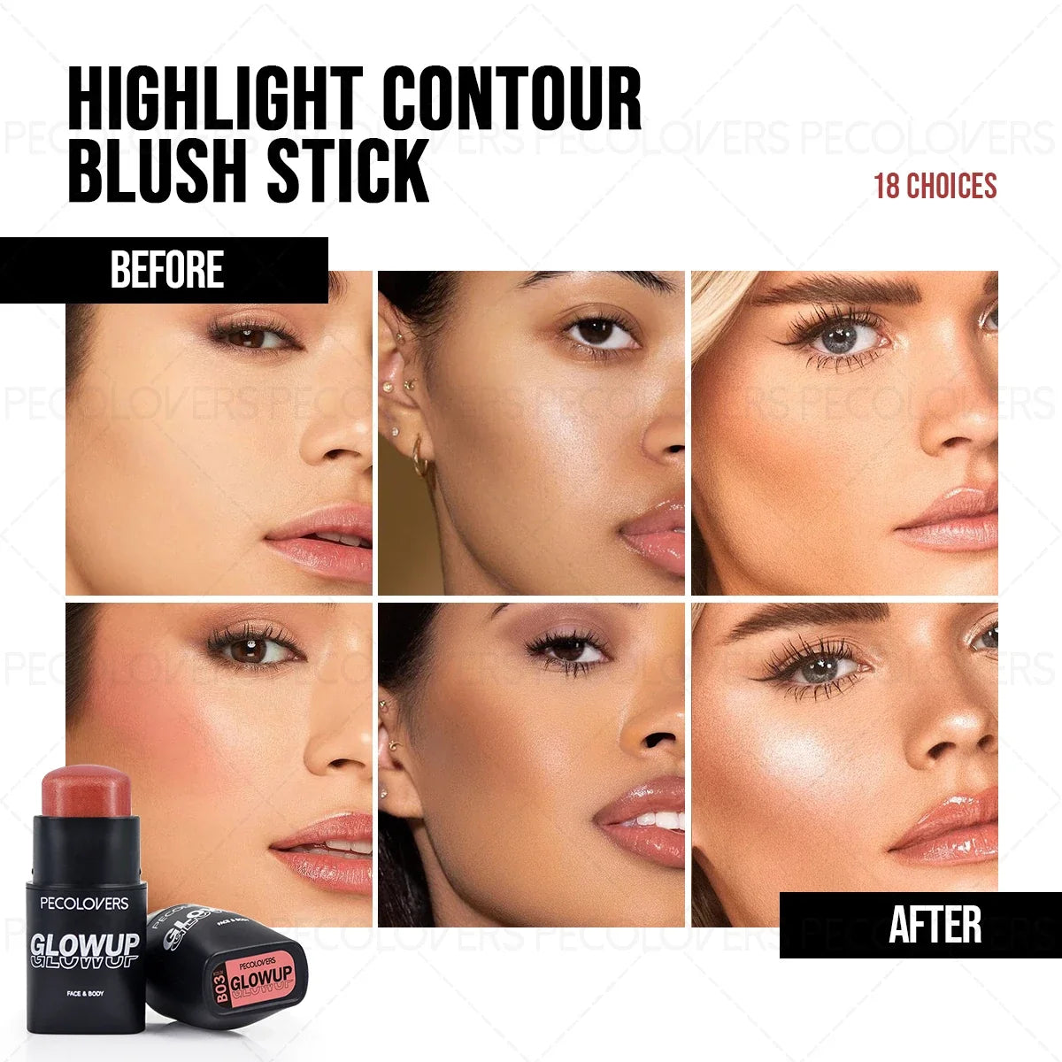 Natural 3D Contouring Cream – Bronzer & Highlighter for Beginners