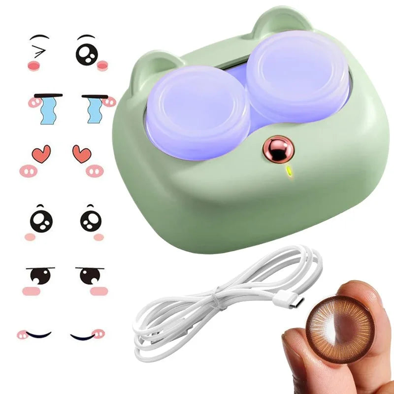 Ultrasonic Contact Lens Cleaner – 3 Mode Portable Mini Tool