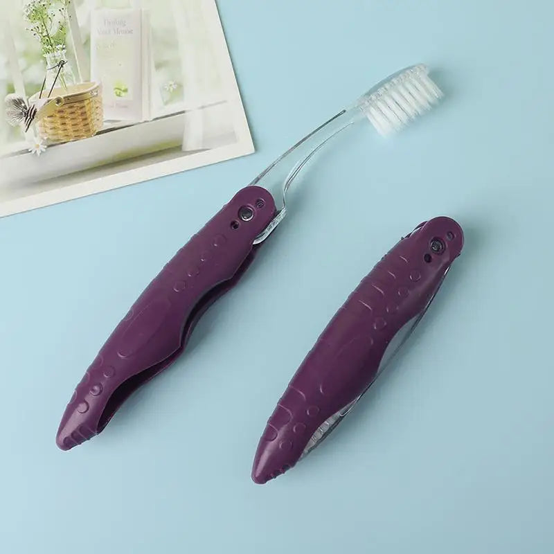 Folding Travel Toothbrush – Portable Collapsible Brush
