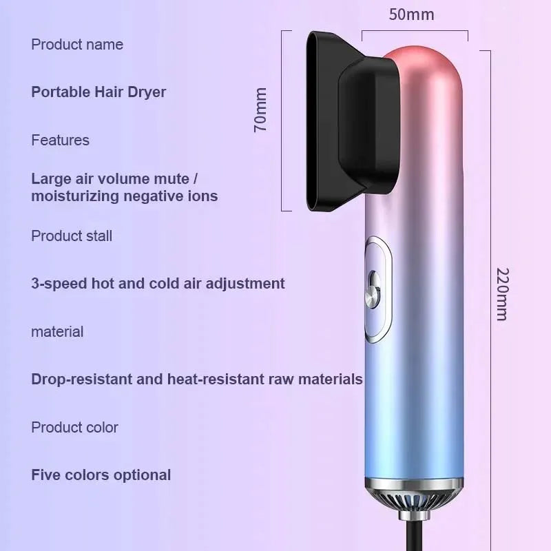 Negative Ion Hair Dryer Brush Set | 800W Ceramic Styling Tool