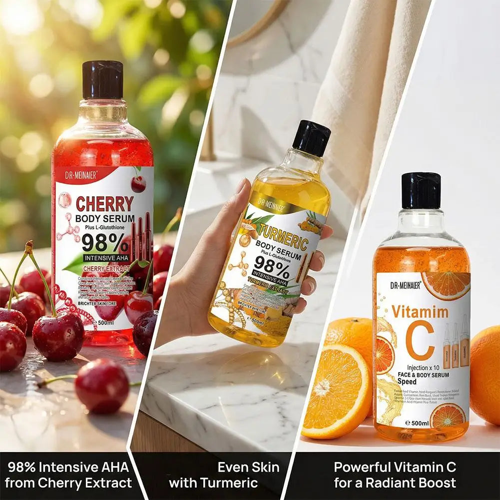 Vitamin C AHA Arbutin Cherry Honey Turmeric Face Serum Spots Eraser