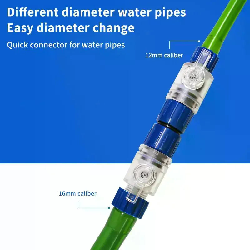 Aquarium Quick Release Hose Connector 12mm 16mm 20mm Filter Valve