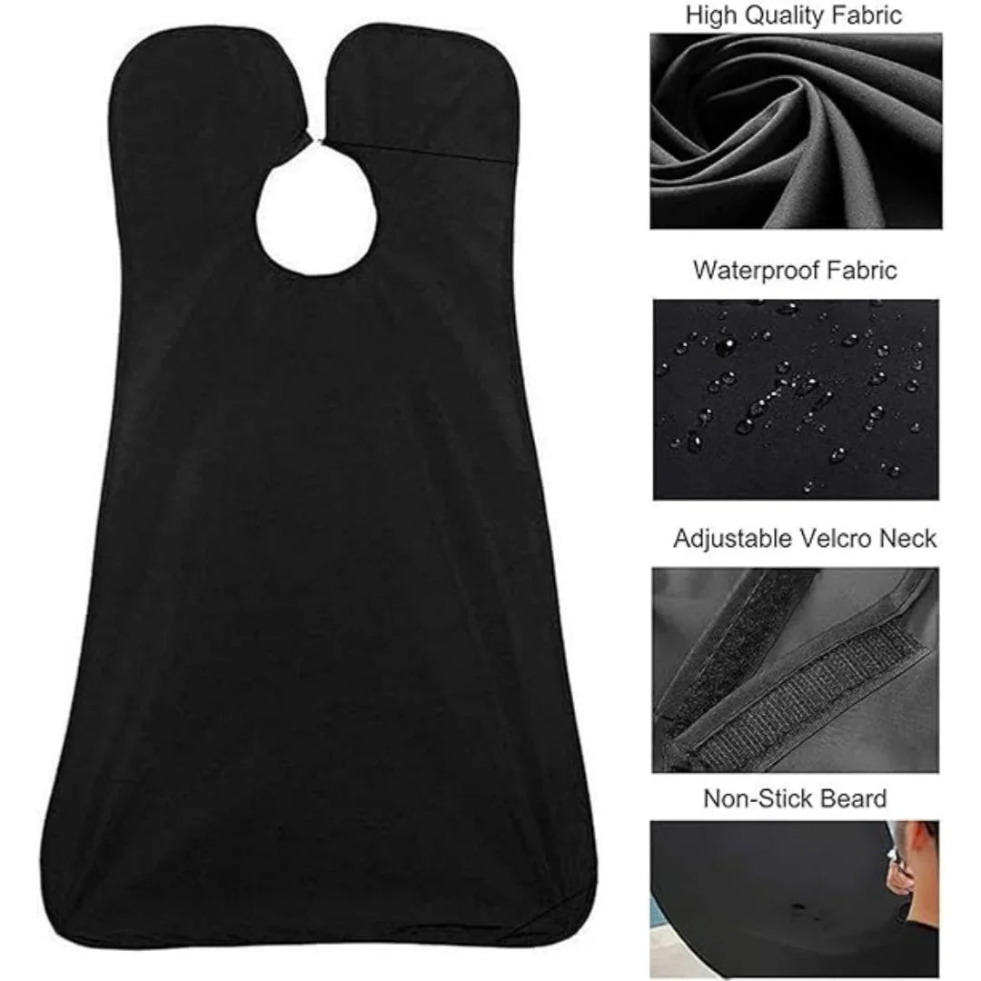 Men's Beard Shaving Apron with Suction Cups | Hair Catcher