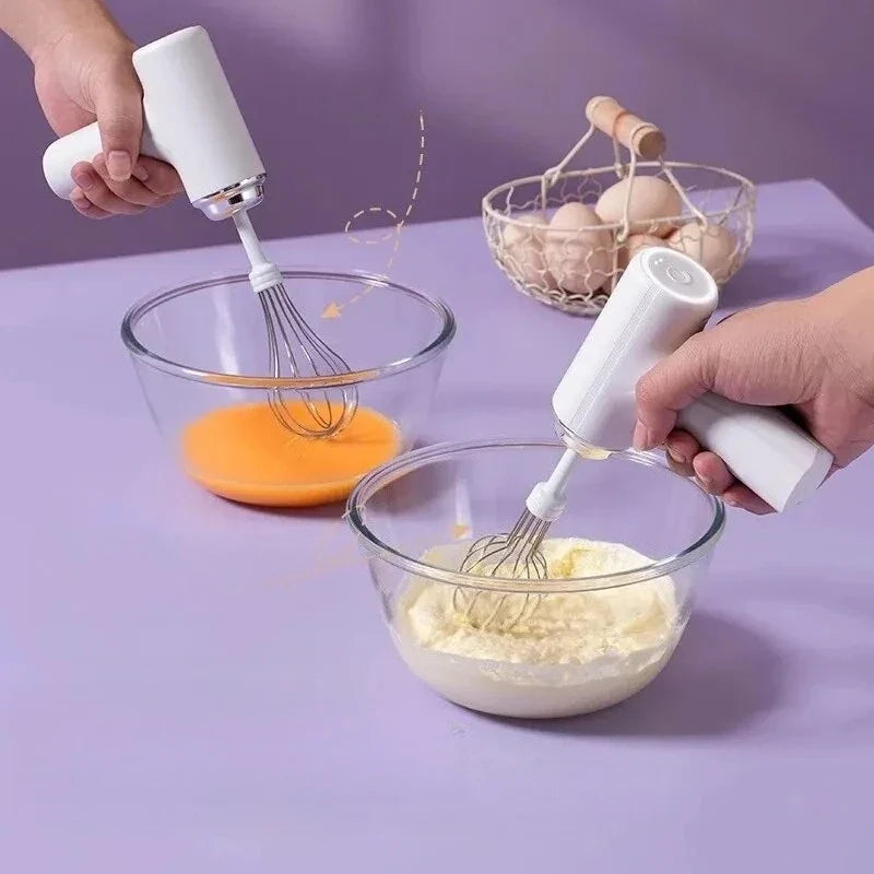 Mini Wireless Electric Egg Beater & Hand Mixer – USB Rechargeable