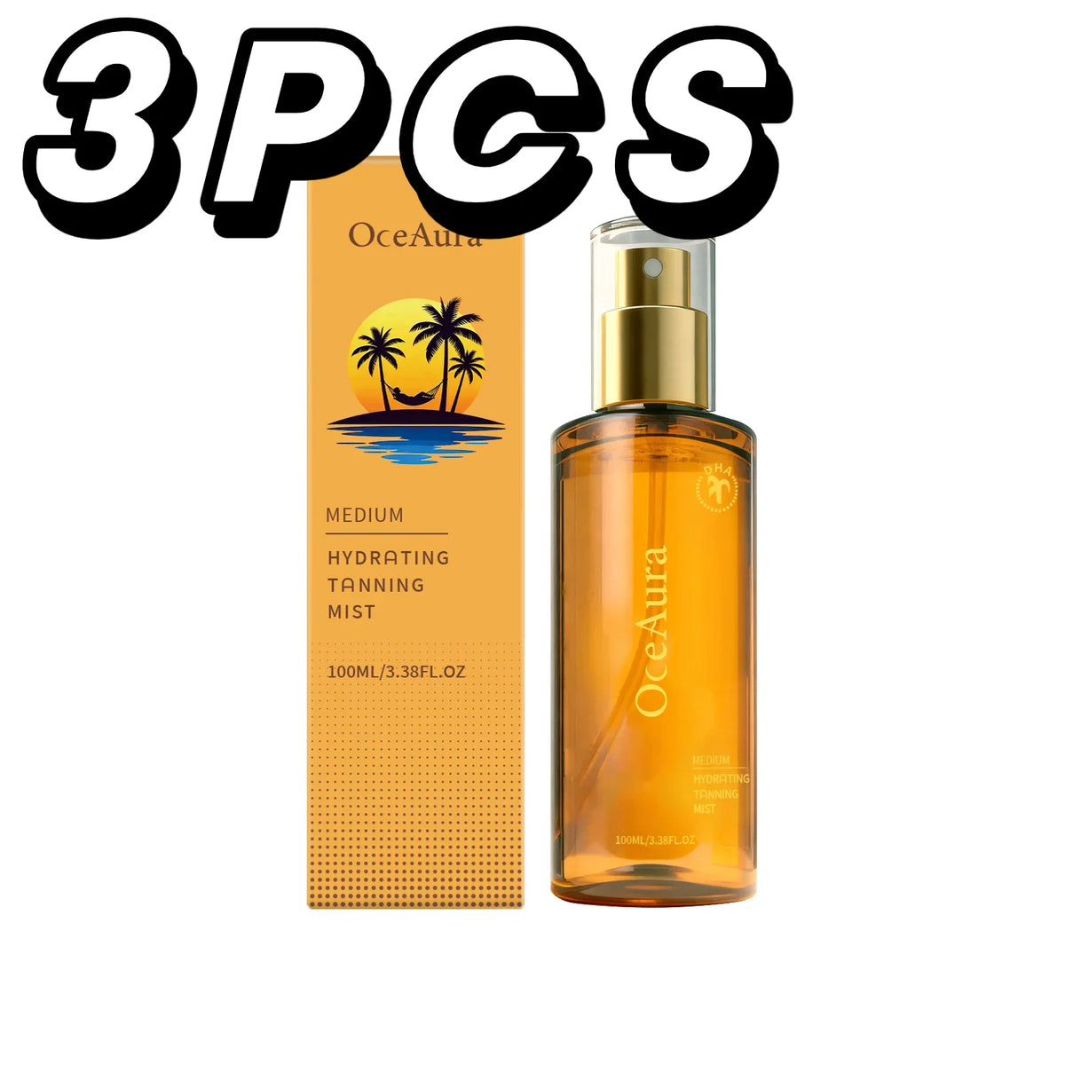 OceAura Hydrating Self Tanner Mist | Medium Bronze Sunless Tan