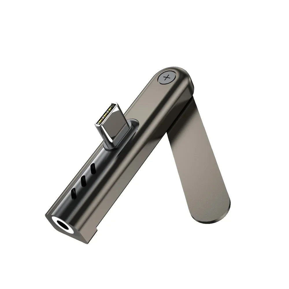 USB-C to 3.5mm Headphone Adapter | Folding Type-C AUX Jack