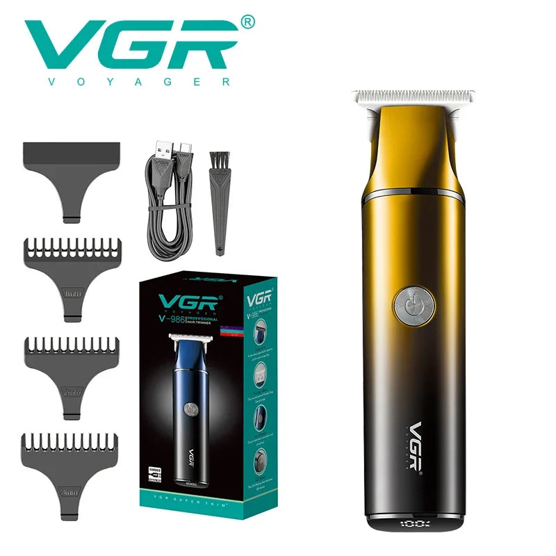 VGR V-986 Electric Hair Clipper & Trimmer | Digital Display