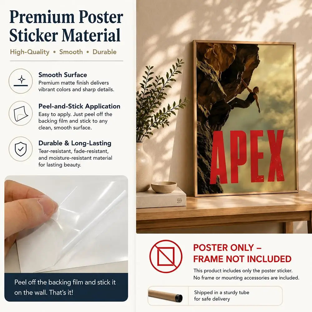 Movie-Apex HD Self-Adhesive Waterproof Poster | Wall Art Decor