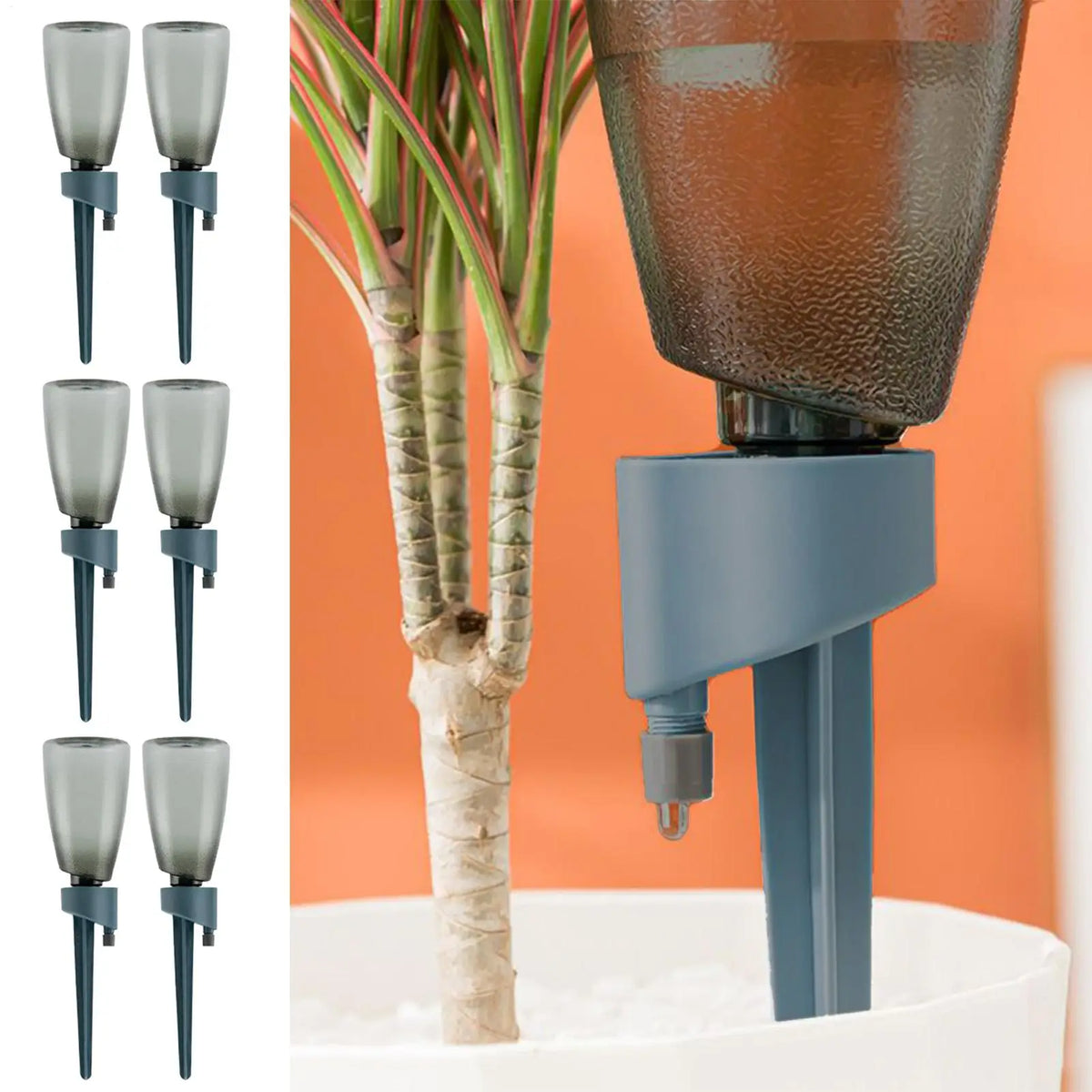 6-Pack Self Watering Spikes | Auto Drip Irrigation System