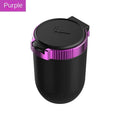 Car & Home Ashtray with Lid & Blue LED Light | ABS + Metal