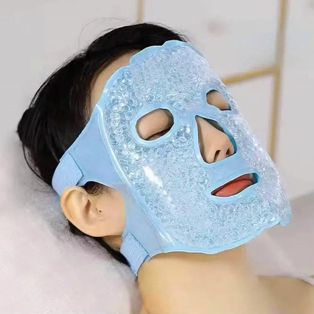 Gel Bead Full Face Mask – Hot & Cold Therapy, Dark Circles