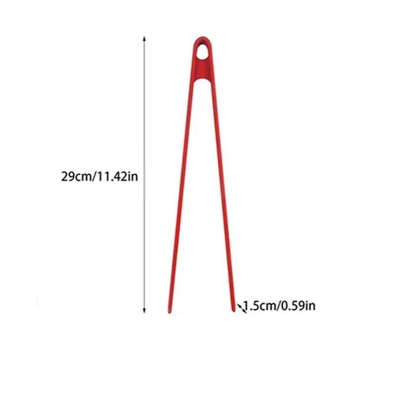 Silicone Food Tongs – Non-Slip BBQ, Grill & Salad Cooking Clip
