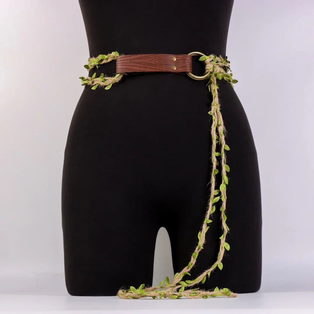 Medieval Long Knot Ring Belt Nordic Witch Rope Viking Revival Costume