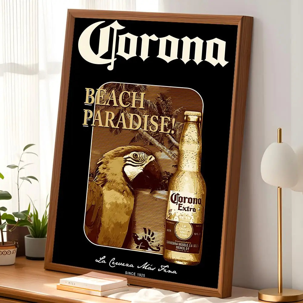 Corona Extra Beer Wall Poster – Self-Stick Waterproof HD Decor