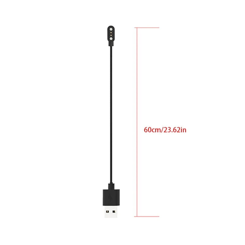 Magnetic USB Charger Cable for HW12 HW16 HW21 Smartwatch 2-Pin